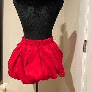 Chic Red A-Line Women's Skirt